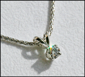 polar bear diamond pendant - philippe of banff
